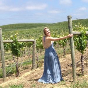 Kimchi Blue Embroidered Lace Maxi Dress